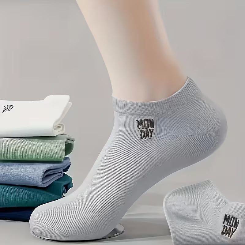7-Day Ankle Sock Set – Stylish Comfort for Every Day