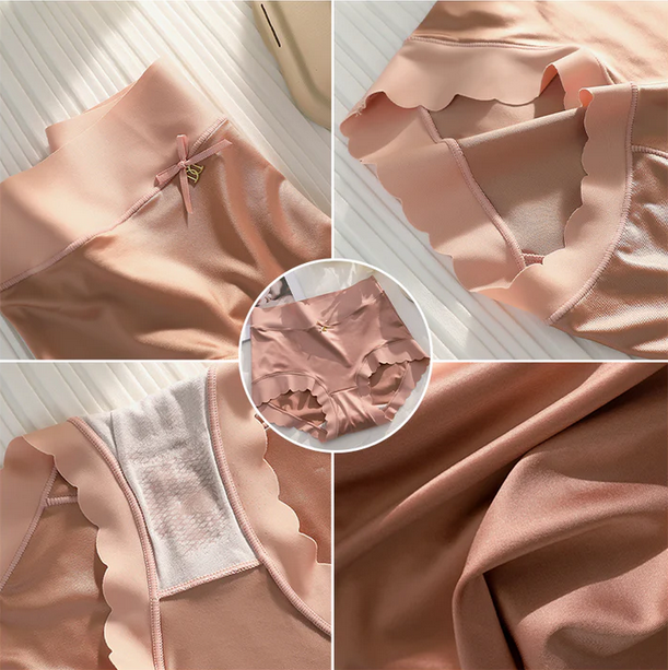 🌸 6-Pack of Breathable, Odor-Control Silk Panties – Soft, Fresh & Luxurious 🌸