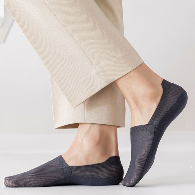 Economical Pack of 7 Pairs of Breathable Invisible Non-Slip Unisex Socks