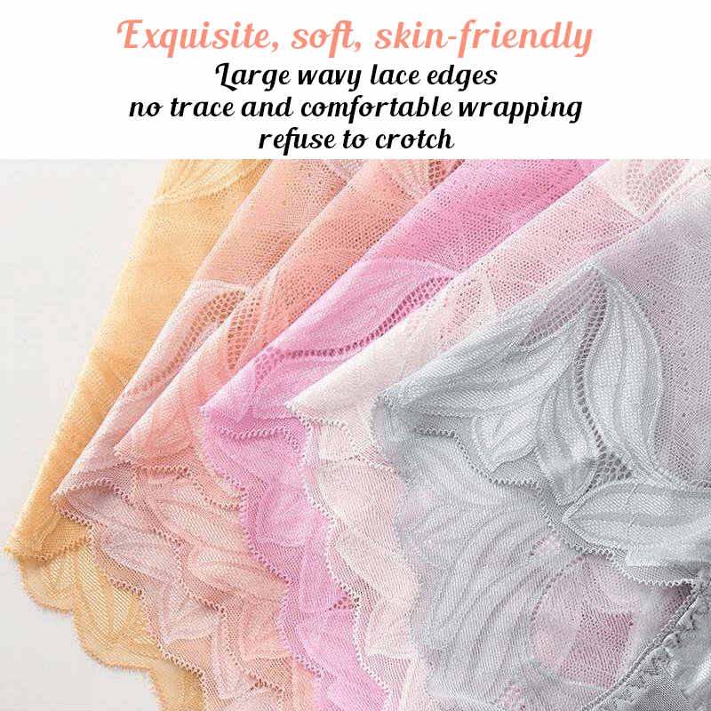 🌸 6-Pack of Handcrafted Silk Lace Underwear for Women 🌸 Elegance You Can Feel — Comfort You Can Trust
