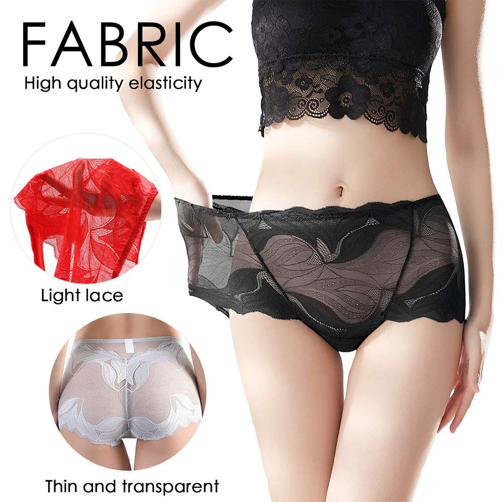 🌸 6-Pack of Handcrafted Silk Lace Underwear for Women 🌸 Elegance You Can Feel — Comfort You Can Trust