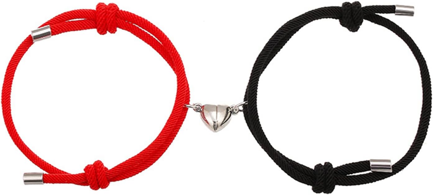 Couple’s Rope Bracelets with Heart Connector & Gift Card